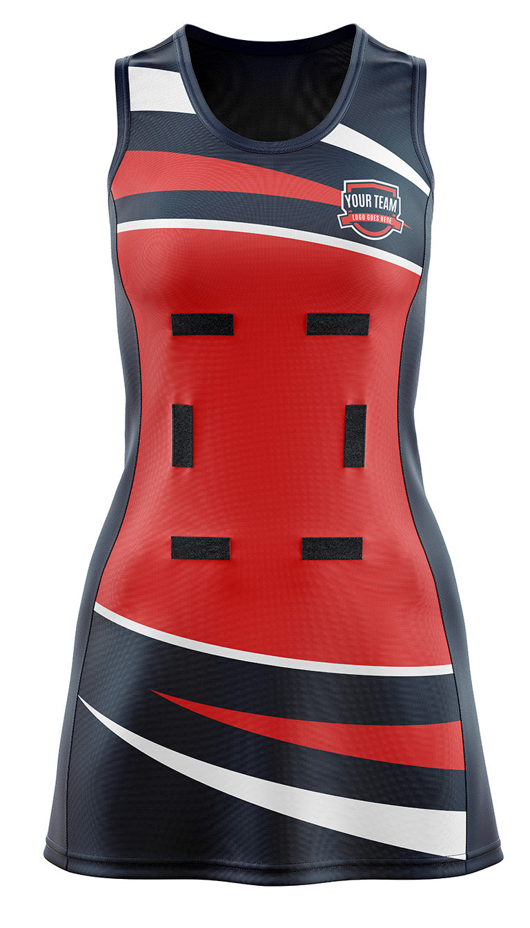 Custom sublimated ladies netball dress