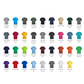 Colour chart for custom printed t-shirts