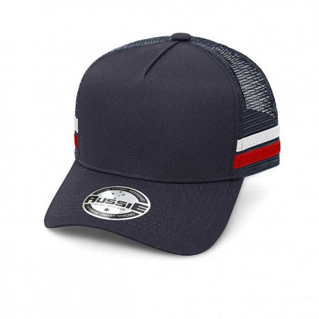 A-Frame Striped Trucker Cap | AH456